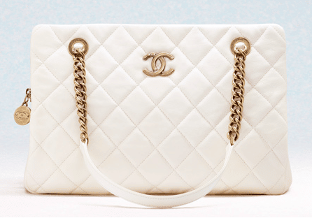 Vintage Chanel Bag CC Logo Matelasse Clutch Wristlet White Leather Evening  Bag at 1stDibs