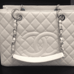 Chanel White Grand Shopping Tote Bag