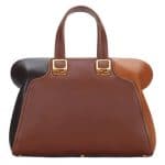 Fendi Dark Brown:Cork:Cigar Chameleon Large Bag