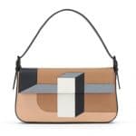 Fendi Multicolor 3D Colorblock Vitello Baguette Bag