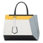 Fendi White:Grey:Yellow 2Jours 3D Bag