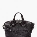 Givenchy Black Printed Croc Nightingale Mini Bag