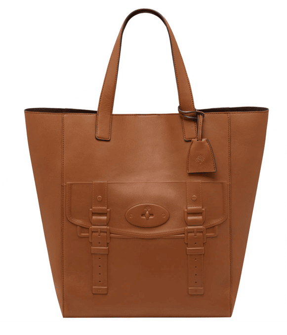 Mulberry Oak Polished Calf North South Maisie Tote Bag