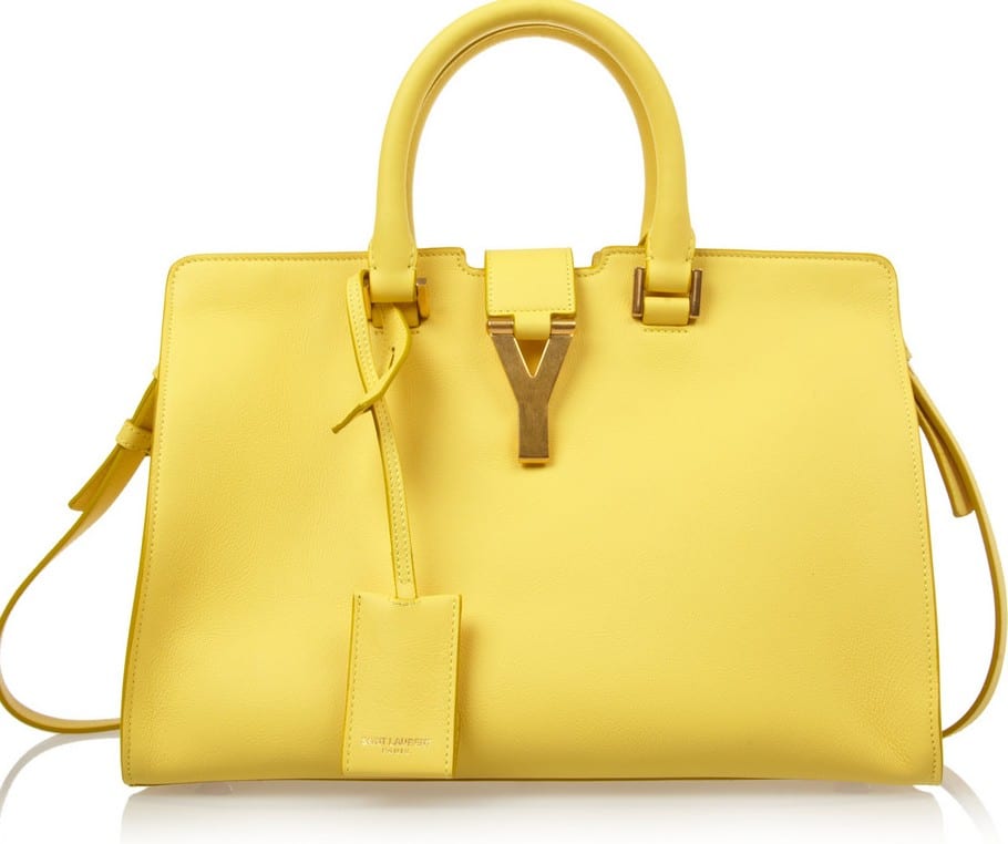 Saint Laurent Paris Yellow Cabas Bag - Spring 2013