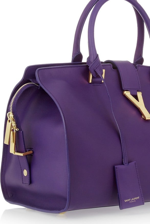 Saint Laurent Purple Cabas Bag - Spring 2013 - 2