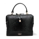 Valentino Black Calf Hair Tote Bag