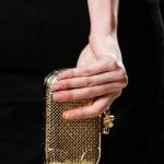 Bottega Veneta Fall 2013 Gold Minaudiere Clutch Bag