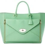 Mulberry Mint Willow Tote Oversized Bag