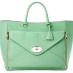 Mulberry Mint Willow Tote Oversized Bag