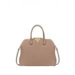 Valentino Beige Rockstud Dome Double Handle Tote Bag