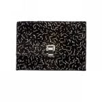 Proenza Schouler Black:Bone Printed Pony Hair Small Lunch Bag