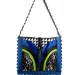 Proenza Schouler Multi Blue Sulphur Mixed Tambourine Bag