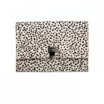 Proenza Schouler White:Black Printed Pony Hair Small Lunch Bag