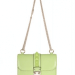 Valentino Apple Green Rockstud Flap Small Bag