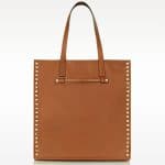 Valentino Brown Rockstud North:South Tote Bag