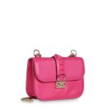 Valentino Fuchsia Rockstud Flap Small Bag 1