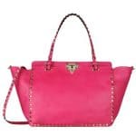 Valentino Fuchsia Rockstud Tote Medium Bag