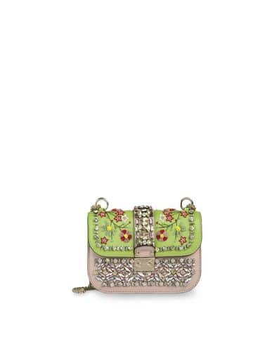 Valentino Light Green Glam Lock Flap Bag