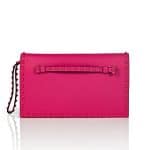 Valentino Pop Fuchsia Rockstud Clutch Bag