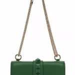 Valentino Pop Green Rockstud Flap Small Bag
