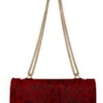 Valentino Red Leopard Pony Hair Va Va Voom Flap Bag