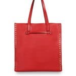 Valentino Red Rockstud North:South Tote Bag