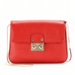 Valentino Red Textured Leather Mini Shoulder Bag