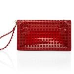 Valentino Rouge Rockstud Flap Clutch Bag