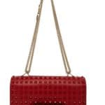 Valentino Rouge Rockstud Flap Shoulder Bag