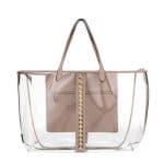 Valentino Transparent Rockstud Naked Shopping Bag