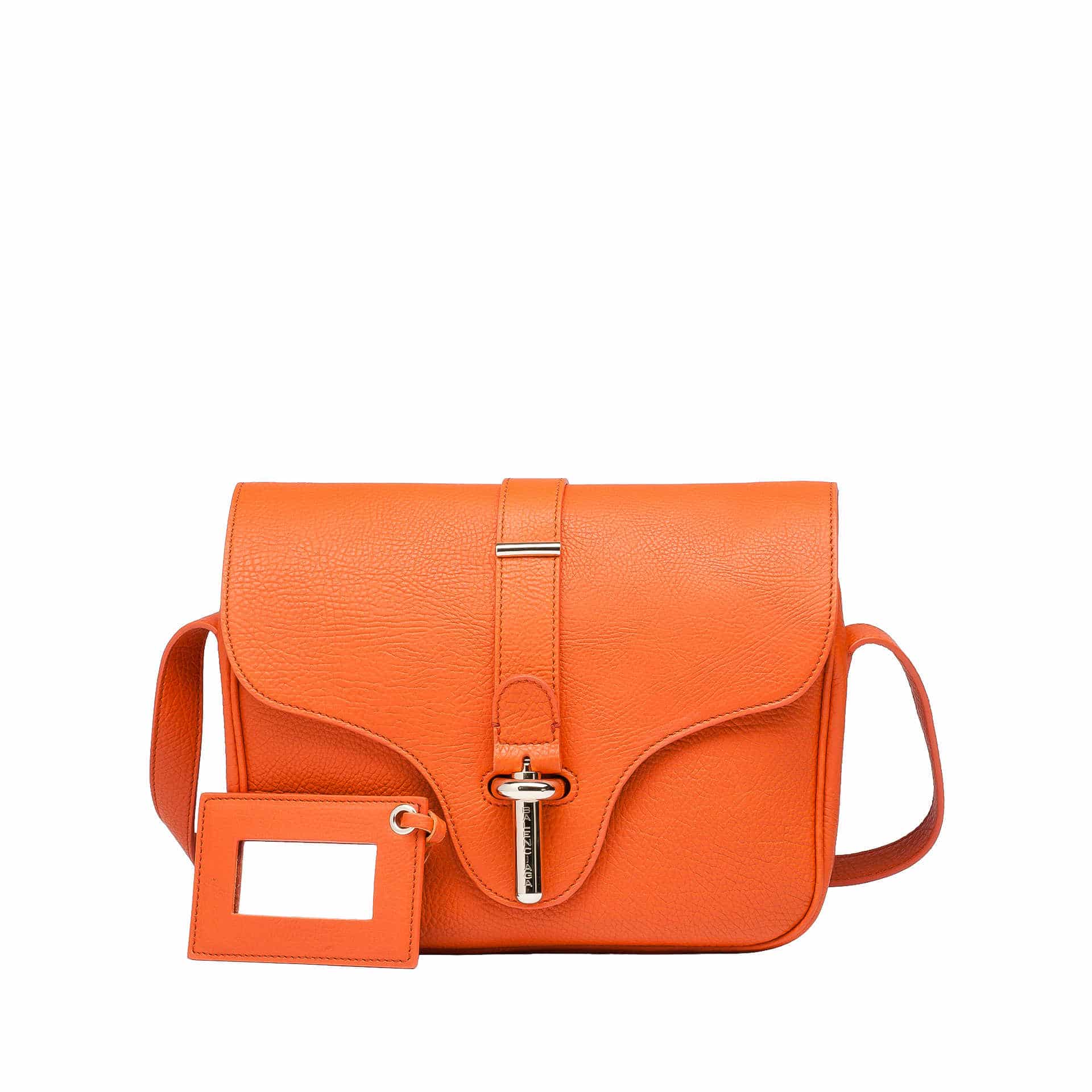 Vintage Balenciaga Burt Orange Leather GSH Pompon Bag –