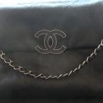 Chanel Black Hampton Flap Tote Large Bag