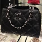 Chanel Black Hampton Large Shopping Bag
