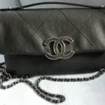 Chanel Black Hampton Mini Flap Bag