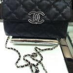 Chanel Black Hampton Mini Flap Bag 2