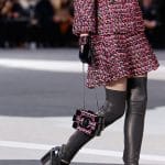 Chanel Black/Pink Tweed Lego Clutch Bag - Fall 2013 Runway