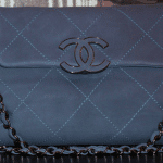 Chanel Blue Hampton Flap Tote Large Bag