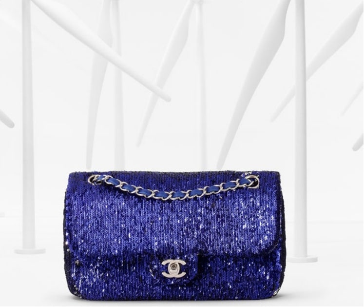 Chanel Blue Sequin Flap Bag - Spring 2013