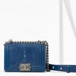Chanel Blue Stingray Boy Bag - Spring 2013