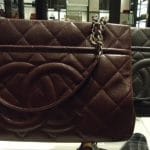 Chanel Burgundy and New Grey Timeless CC Soft Medium Shopper Tote Bags