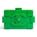 Chanel Green Lego Clutch Bag