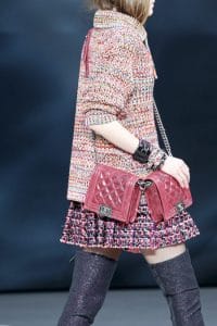 Chanel Red Double Boy Flap Bag - Fall 2013 Runway