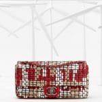Chanel Red and White Interlaced Flap Bag - Spring 2013