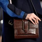 Chloe Brown Crocodile Flap Bag - Fall 2013 Collection