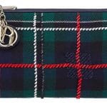 Dior Green Lady Dior Tartan Pouch Bag