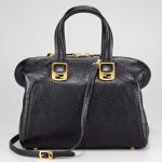 Fendi Black Pebbled Chameleon Small Bag