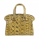 Fendi Black/Yellow Python Chameleon Small Bag