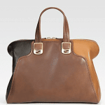 Fendi Brown Tricolor Chameleon Large Bag