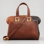 Fendi Dark Brown/Cork/Tobacco Chameleon Small Bag