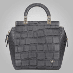 Givenchy Grey Crocodile-Style House De Givenchy Small Bag - Pre- Fall 2013